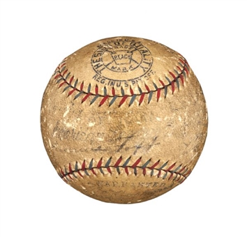 1928 Phila. As  Team Signed Baseball With Foxx and Speaker